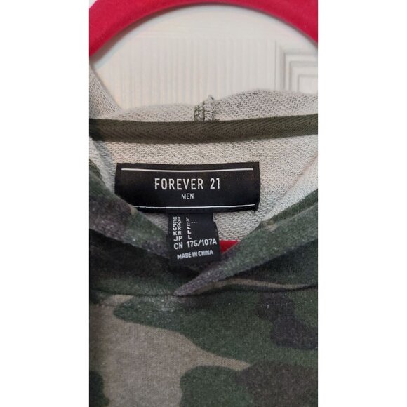 Forever 21 Mens Camouflage Hooded Sweatshirt Size XL - Picture 2 of 3